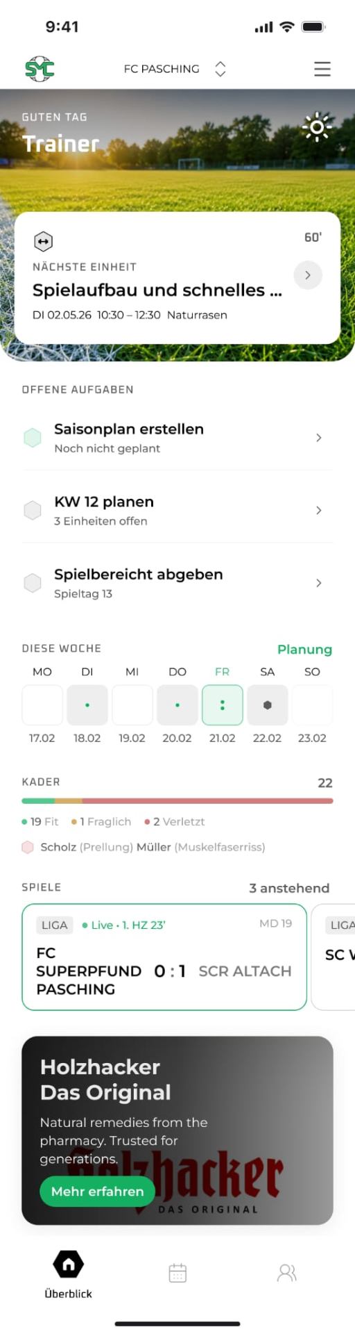 SMARTCOACH App – Überblick